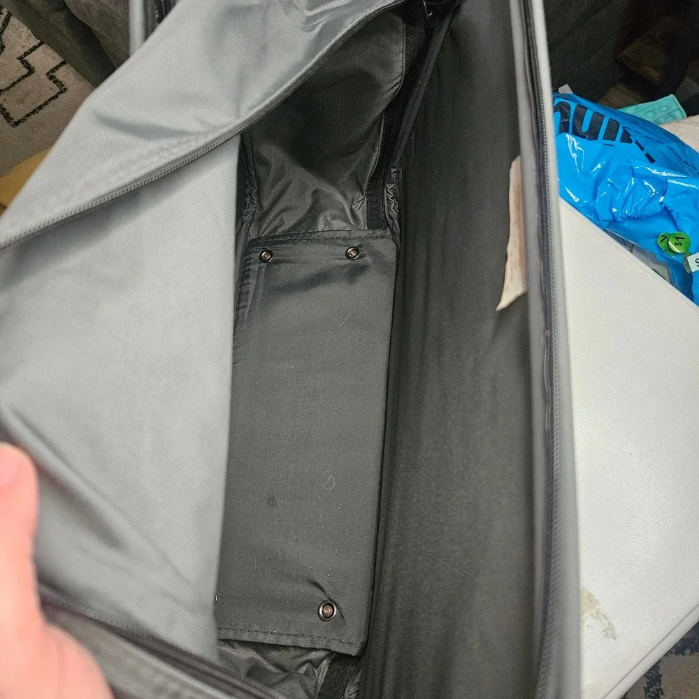 Vintage Samsonite Gray Nylon Travel Briefcase Laptop Bag Wetpak Lockable Gray